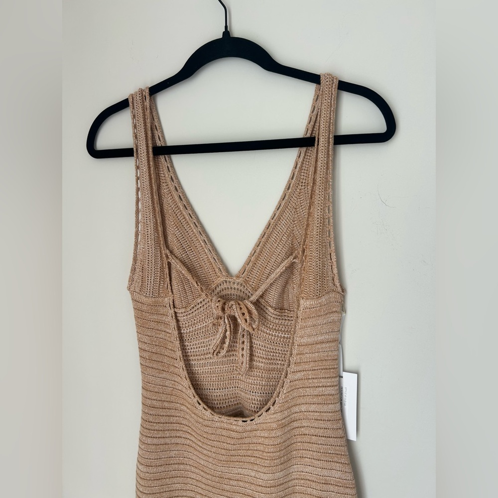 Viral Torn by Ronny Kobo Tan Open Back Maxi Dress - Picture 6 of 6